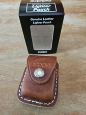 Zippo Brown Loop Lighter Pouch New in Box