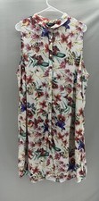 white floral & butterfly button up tank dress sale discount viral trending-a348k