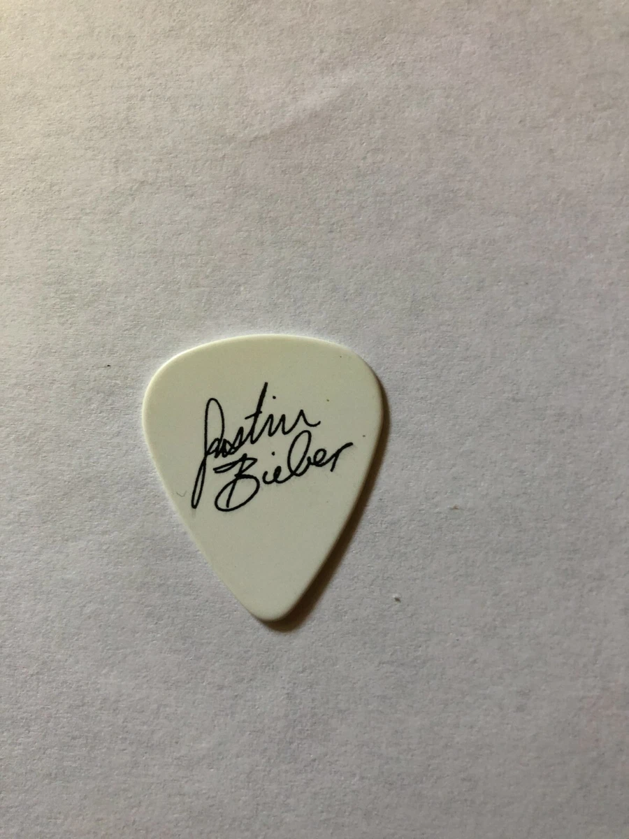 Justin Bieber Signature Concert Tour Guitar Pick B eBay