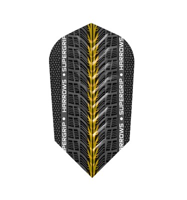 60 Harrows premium Supergrip Dart Flights Qualität Slim Gold 20 Sets Sparpack
