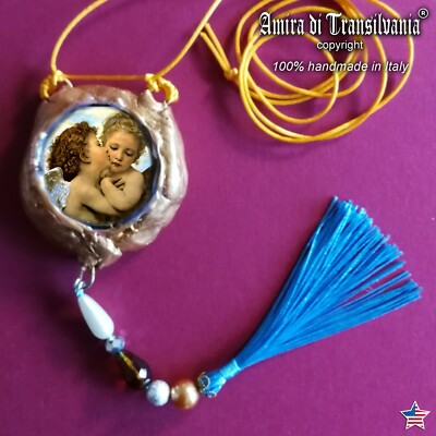 guardian angel talisman necklace amulet pendant charm jewel good luck love money
