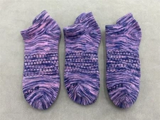 Bombas Honeycomb Solid Women's Purple Ankle Sock Size Medium 3 pairs