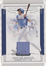 2019 Panini National Treasures 81/99 Hunter Dozier #107 s7f