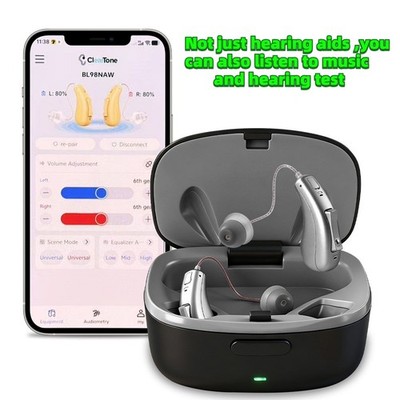 otc Bluetooth App Control Rechargeable Hearing Aids For Seniors Noise Cancelling