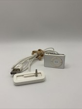 Apple iPod Shuffle 2nd Gen Silver A1204 MP3 Player Dock Charger Bundle Retro