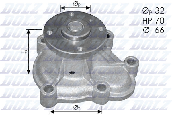 Wasserpumpe MotorküHlung Dolz O130 FüR S93 CC T85 Kadett S83 Corsa TR Opel F08-image