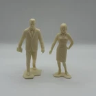 Vintage 1960’s Marx Dollhouse Standing Figures Father & Mother Collectible Toys