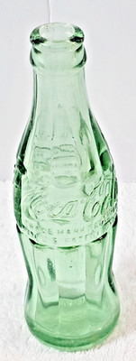 Coca-Cola Wisconsin Dells Bottle Green Glass 1950's hobbleskirt Vintage