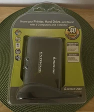 IOGEAR MiniView Extreme X 2-Port USB & PS/2 KVMP Switch W/Cables GCS1732 New!