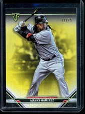 2021 Topps Triple Threads Manny Ramirez Citrine #/75 Boston Red Sox