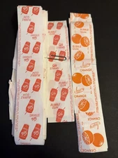 2 Original Vintage 1960s Philadelphia Chewing Gum Corp Bubble Straw Wrapper Roll