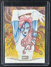 Marketplace image: 1/1 MYSTIQUE 2026 TOPPS CHROME MARVEL SKETCH CARD ARTIST AUTO 1/1