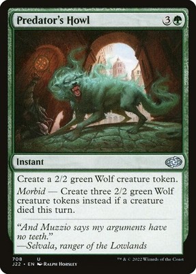 MTG - Predator's Howl - J22 708 - Jumpstart 2022 - Magic the Gathering