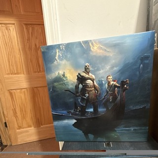 God Of War 2018 Collectors Edition Statue Keychain Tokens In Box