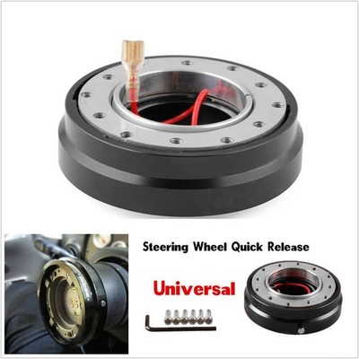 Racing Universal Auto Steering Wheel Quick Release Hub Adapter Snap Off Boss Kit
