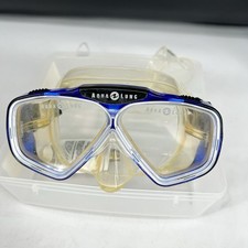 Aqua 2 Lung Impression Adult Scuba Diving Snorkeling Mask/Goggles Glass W/Case
