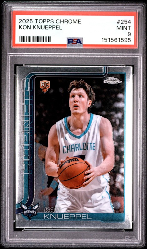 2025 TOPPS CHROME #254 KON KNUEPPEL ROOKIE RC PSA 9