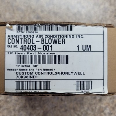 Armstrong Blower Control Board 40403-001 70K98IND2 277V 30A Honeywell