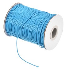 Sky Blue 1.2mm Waxed Cord 175 Yard Wax Bead Thread String for Jewelry Make