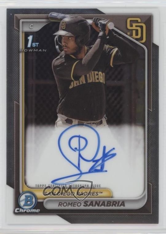 2024 Bowman Chrome Prospect Auto Romeo Sanabria #CPA-RS Auto 16i3
