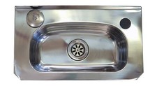 New Smal Hand Wall Basin Sink Stainless Steel Trough PCH 40cm x 22.5cm x 14cm