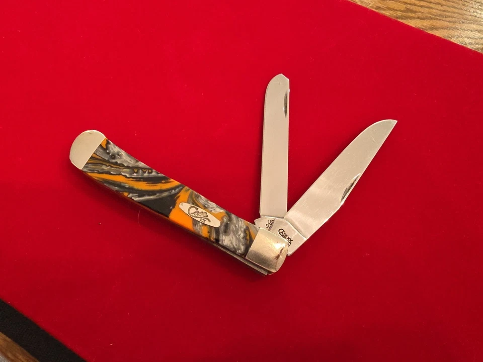 Cuchillo de Bolsillo Case 9254 Doble Hoja Trampero con Mango Corelon Foto 3 de 4