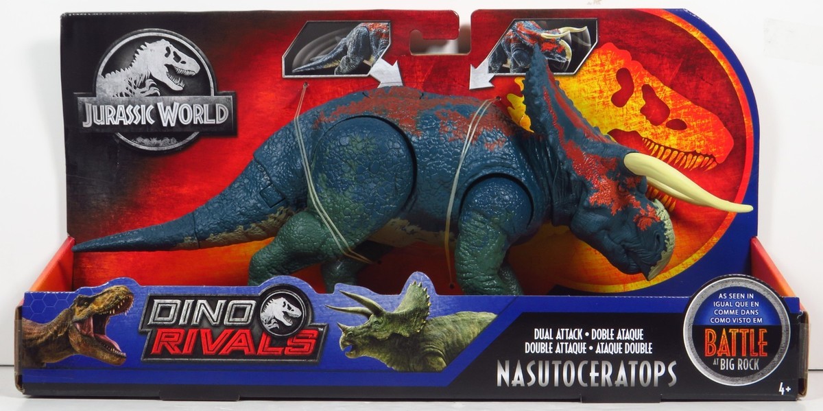 Mattel Jurassic World Dino Rivals Dual Attack Nasutoceratops