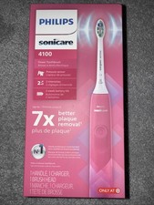 New Philips Sonicare 4100 Plaque Control Rechargeable Electric Toothbrush Pink