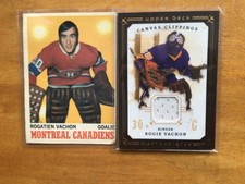 Rogie Vachon 4 hockey card In the game 25/90 & Net Zero Gold 1/1 WOW! WOW!