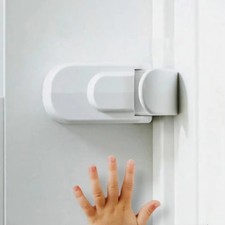 Adhesive-Free Child Proof Door Lock Snap-on Toddler Proof Locks Pets Protectio