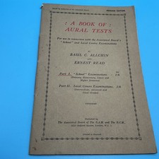 A Book Of Aural Tests. Basil Allchin & Ernest Read 1929