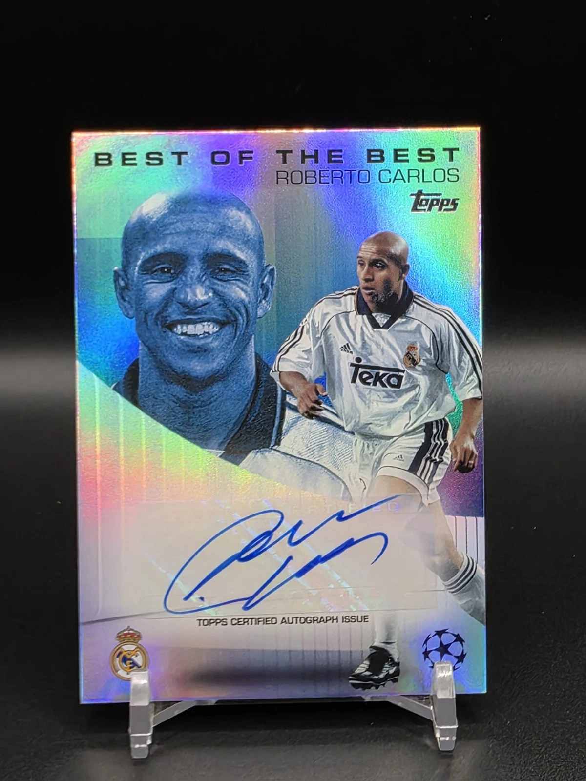 2024-25 Topps UEFA ROBERTO CARLOS Auto Foilfractors Best Of The Best #BBA-RC