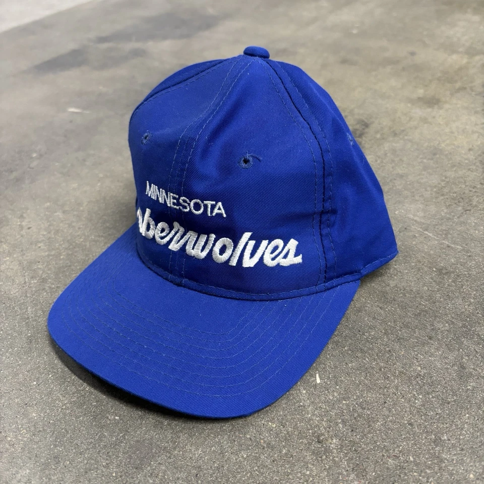 Gorra vintage de los Minnesota Timberwolves de los años 90 especialidades deportivas con guión OSFA Foto 3 de 4