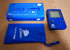 Gameboy Pocket Console Lions Blue Mgb-001 Gbp Console Holy Grail W Pouch 1