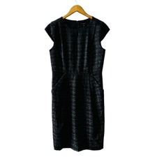 Ann Taylor Wool Cap Sleeve Sheath Dress Size 4