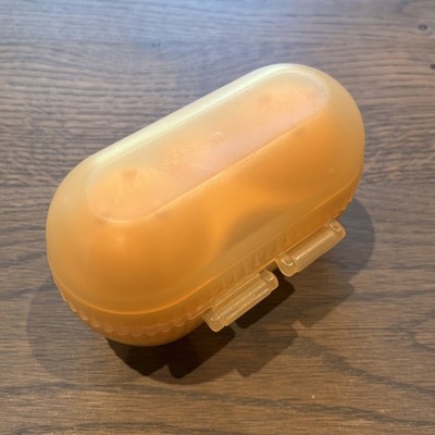Tupperware Eierdose für 2 Eier in orange aus Kunststoff 
