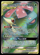 Pokemon Cards Venusaur & Snivy GX 210/236 Cosmic Eclipse Rare Ultra NM