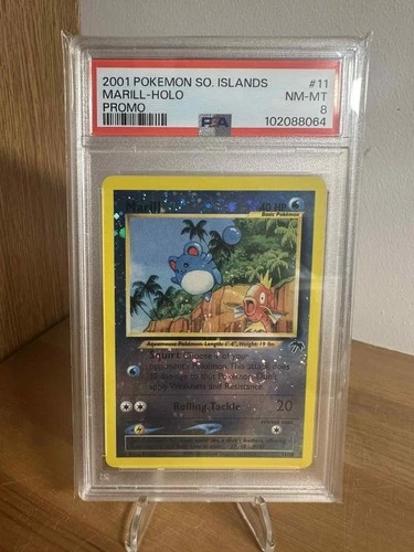 PSA 8 Marill 11/18 Pokemon TCG: Southern Islands Reverse Holo