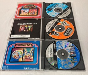 Lot 3 Puzzle Action R Set W/Manual Sega Saturn SS Used Game Good NTSC-J Japan JP