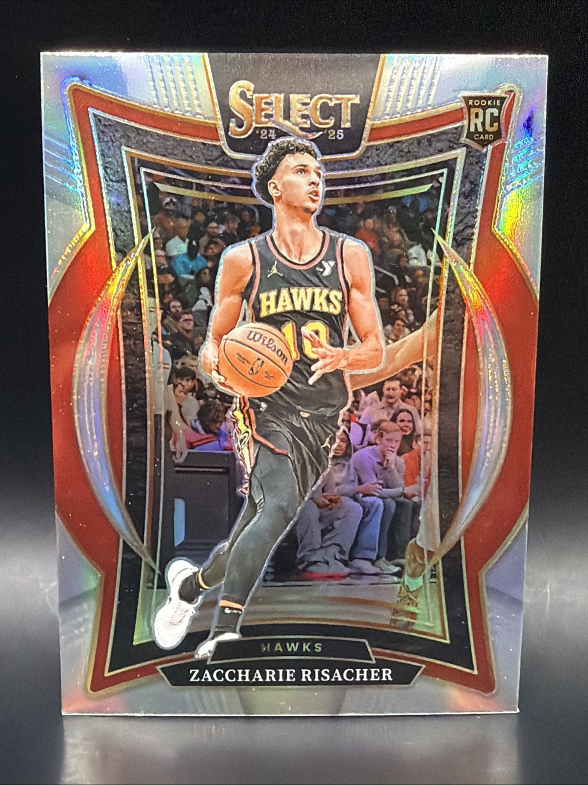 2024-25 Panini Select - Concourse Zaccharie Risacher #86 Silver Prizm (RC)