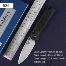 High Quality 535 Aluminum Handle Light Weight Folding Axis Lock Pocket Knife New