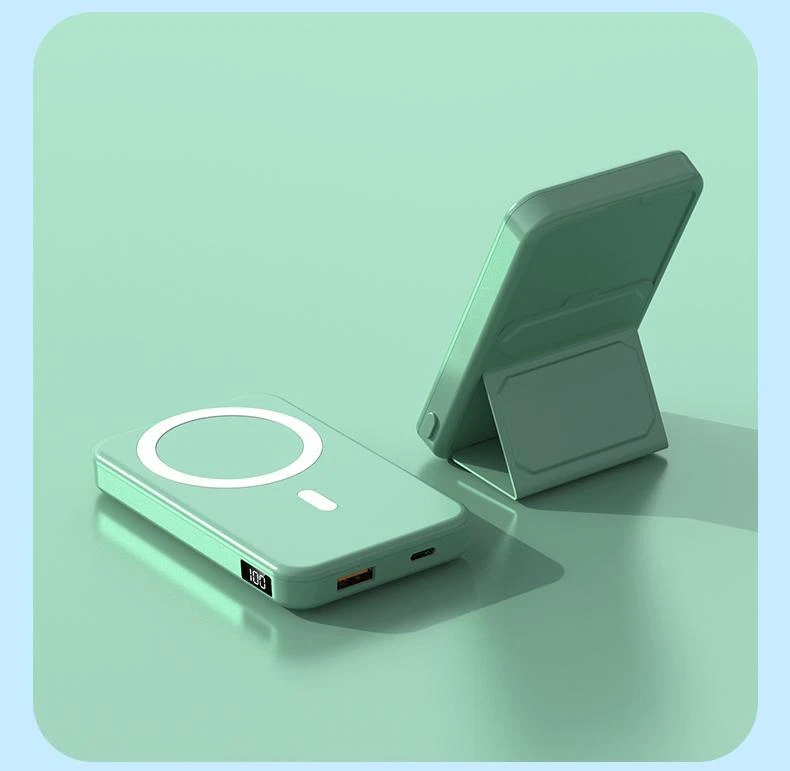 10000mAh Portable Power Bank with 15W Fast Charging, 1-USB Output, Multicolor Plastic Design for Mobile Phones and Devices