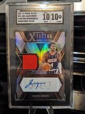 2022-2023 Panini Select XFS-JGR Jalen Green X-factor Auto SGC 10 /149