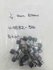 PARKER 4-4 EBZ-SS 1/4 Inches CPI 316 Stainless Steel Union Elbow Pack of 10