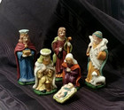Ceramic Nativity Figurines Unbranded 6 In Set