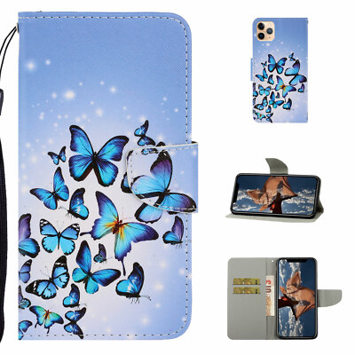 For iPhone 14 15 Pro Max 13 12 11 Luxury PU Leather Wallet Card Stand Flip Case