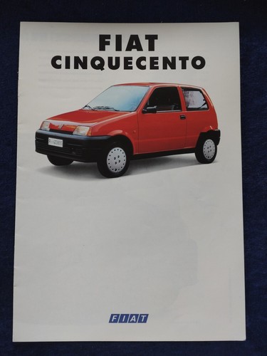 FIAT Cinquecento Prospekt 08.1992 + Beilage - Picture 2 of 5