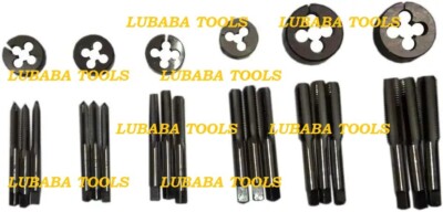 RIGHT HAND BSF 3/16'' TO 1/2'' - 6 SIZES TAPS & DIES SET - BRITISH STANDARD FINE