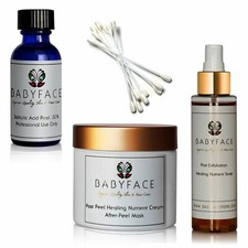 Babyface 30 Salicylic Acid Peel Kit, 44-Piece Complete Set At Home Use 20 Peels