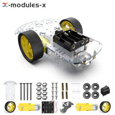 2WD Smart Robot Car Chassis Kit/Speed Encoder Battery Box For Arduino Learning
